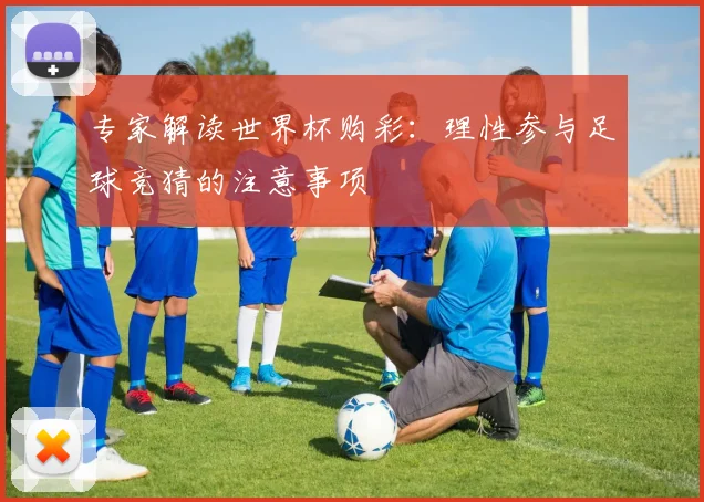 专家解读世界杯购彩:理性参与足球竞猜的注意事项
